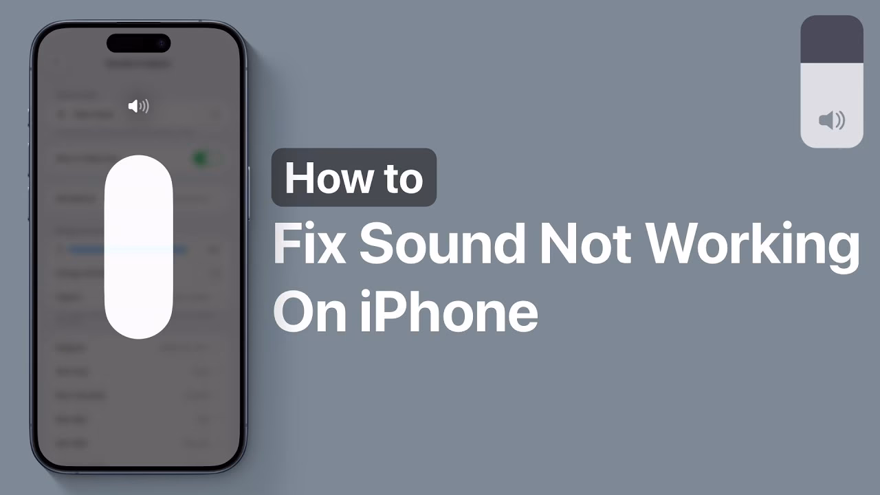 Why is there no sound on my iPhone?