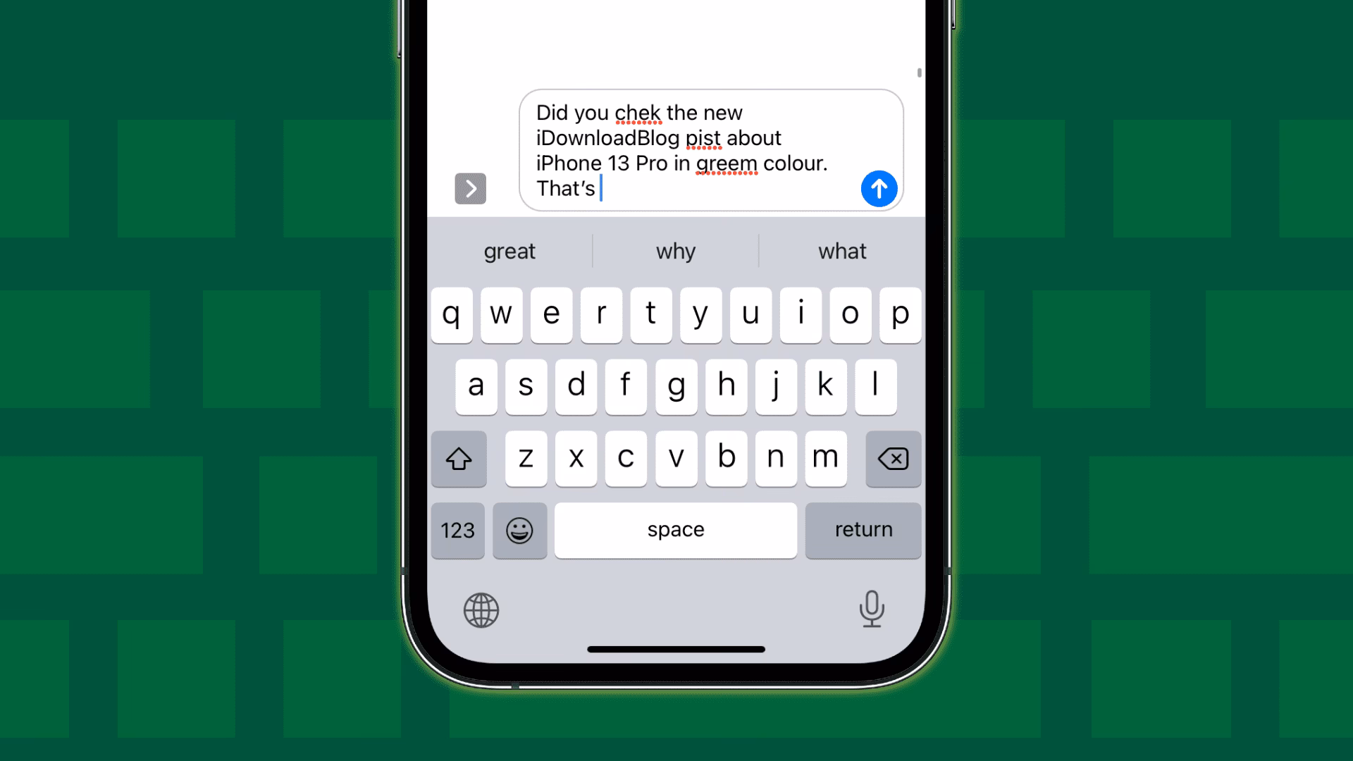 Does iPhone X have spell check?