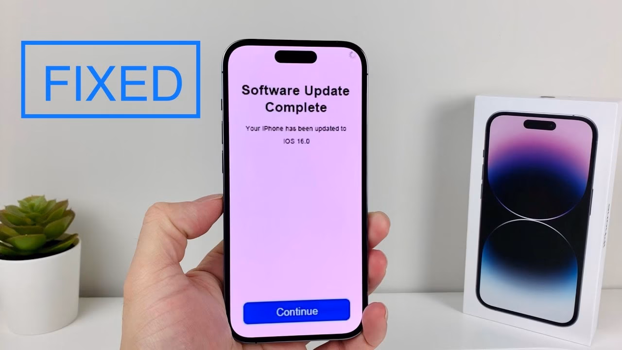 How to fix iPhone stuck on software update complete screen?