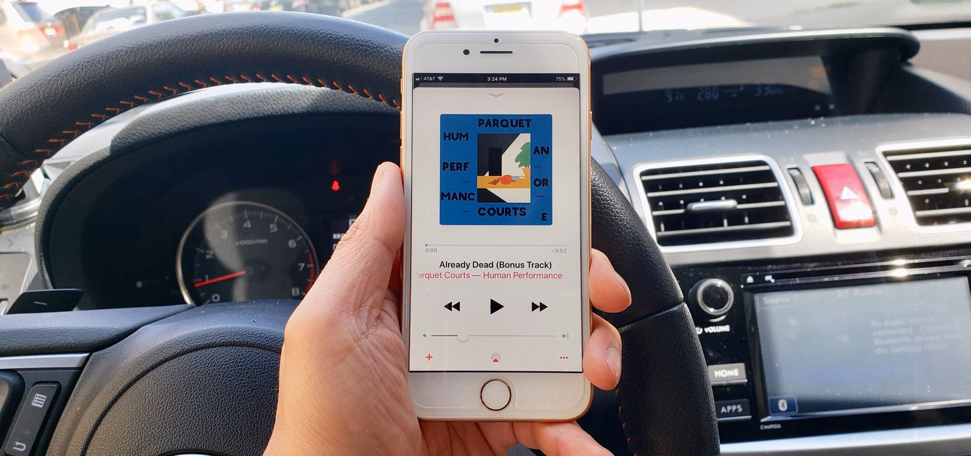 Can iPhone play music on a car?