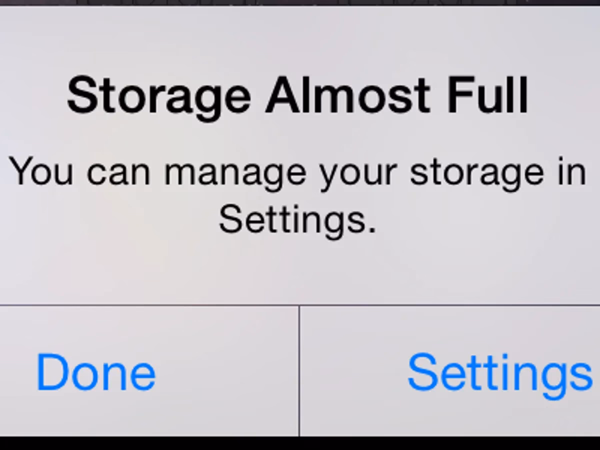 How to fix iPhone storage almost full?