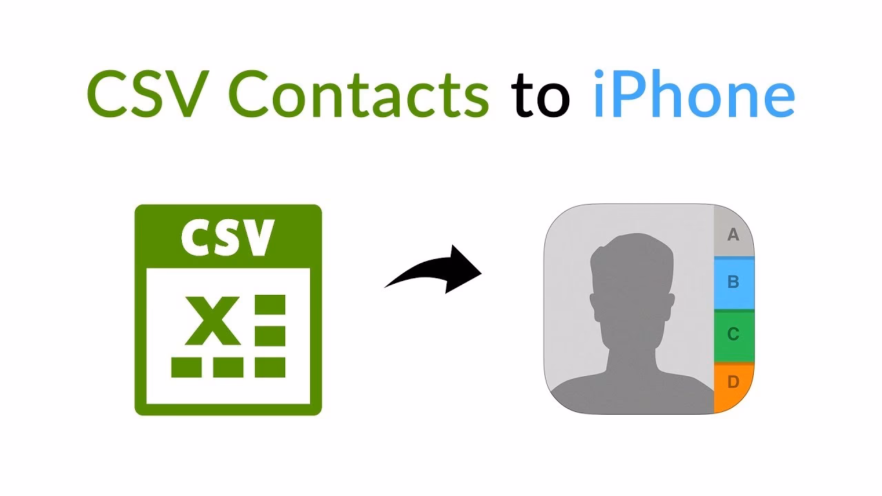 How to send CSV contacts to iPhone with Google Contacts?