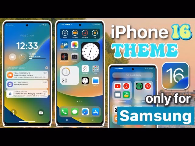 How to make a Samsung phone look like an iPhone?