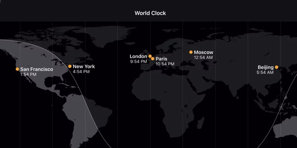 How do I set a time zone on my iPhone?
