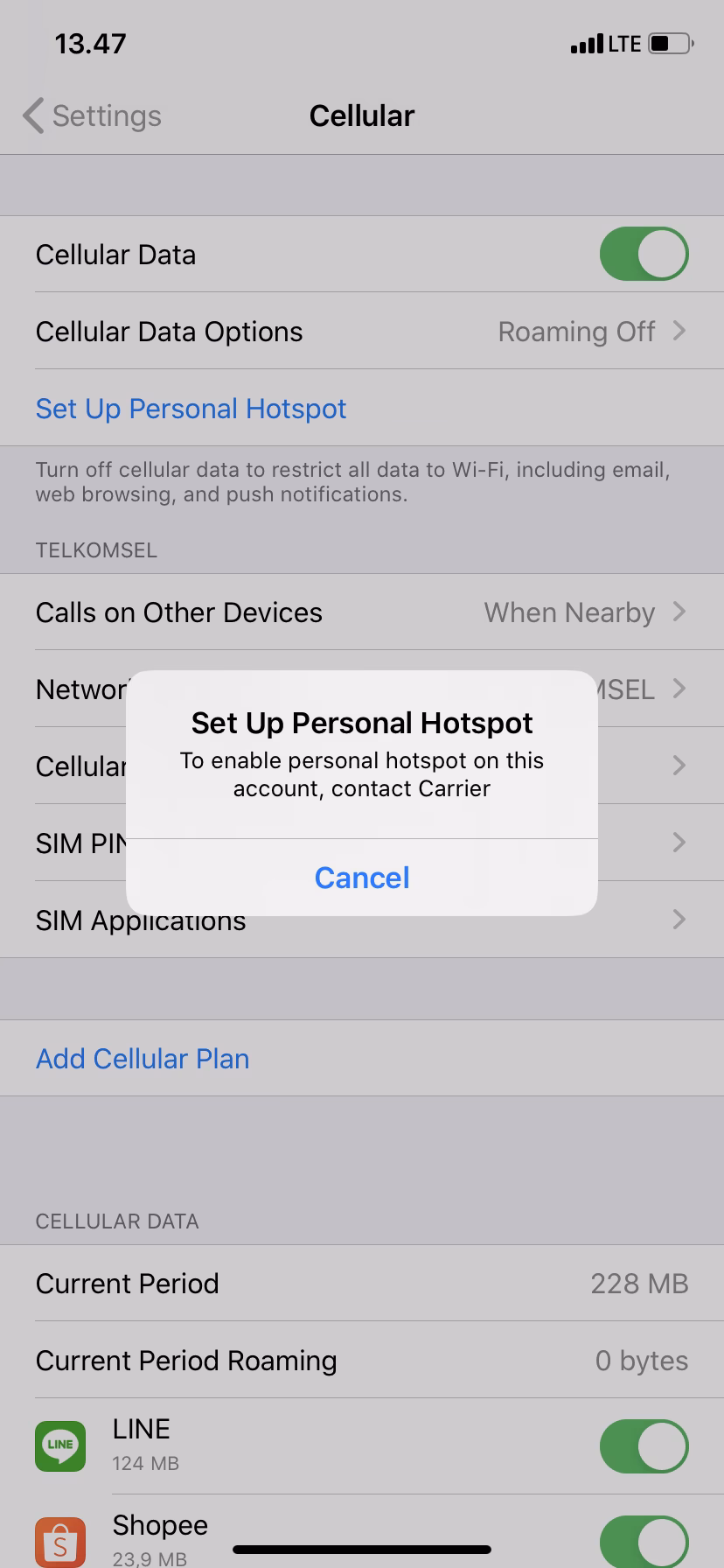 How do I set up Personal Hotspot?