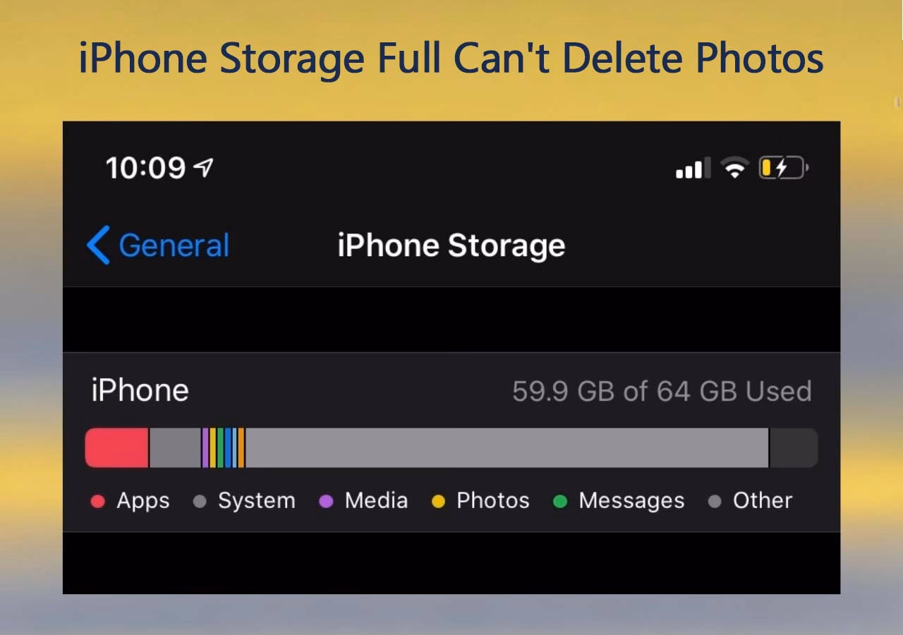 Why can't I delete photos on my iPhone?