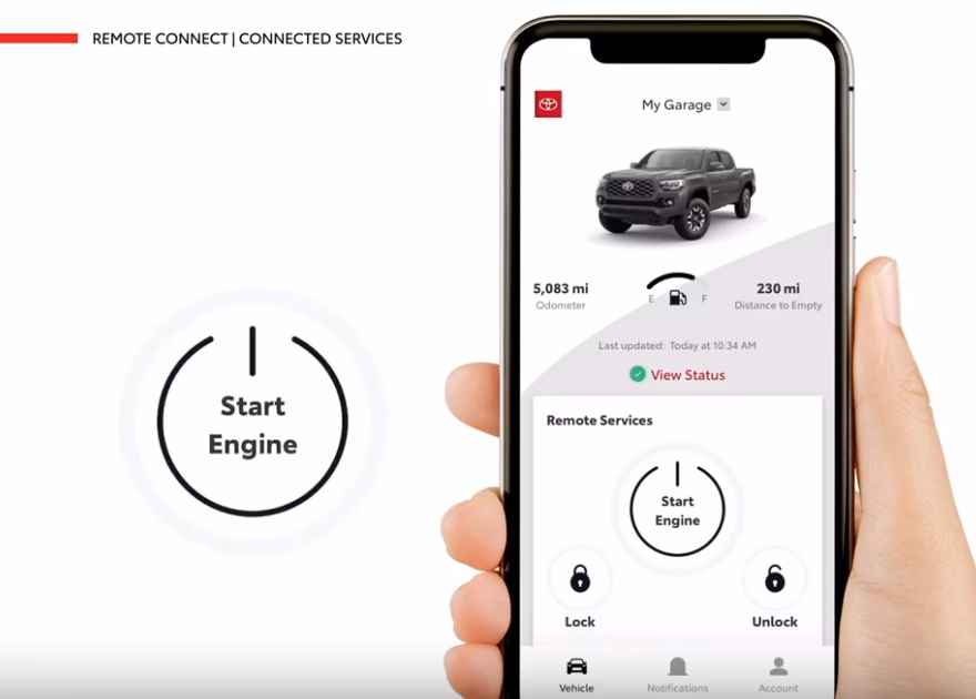 Does Toyota have a connected car app?
