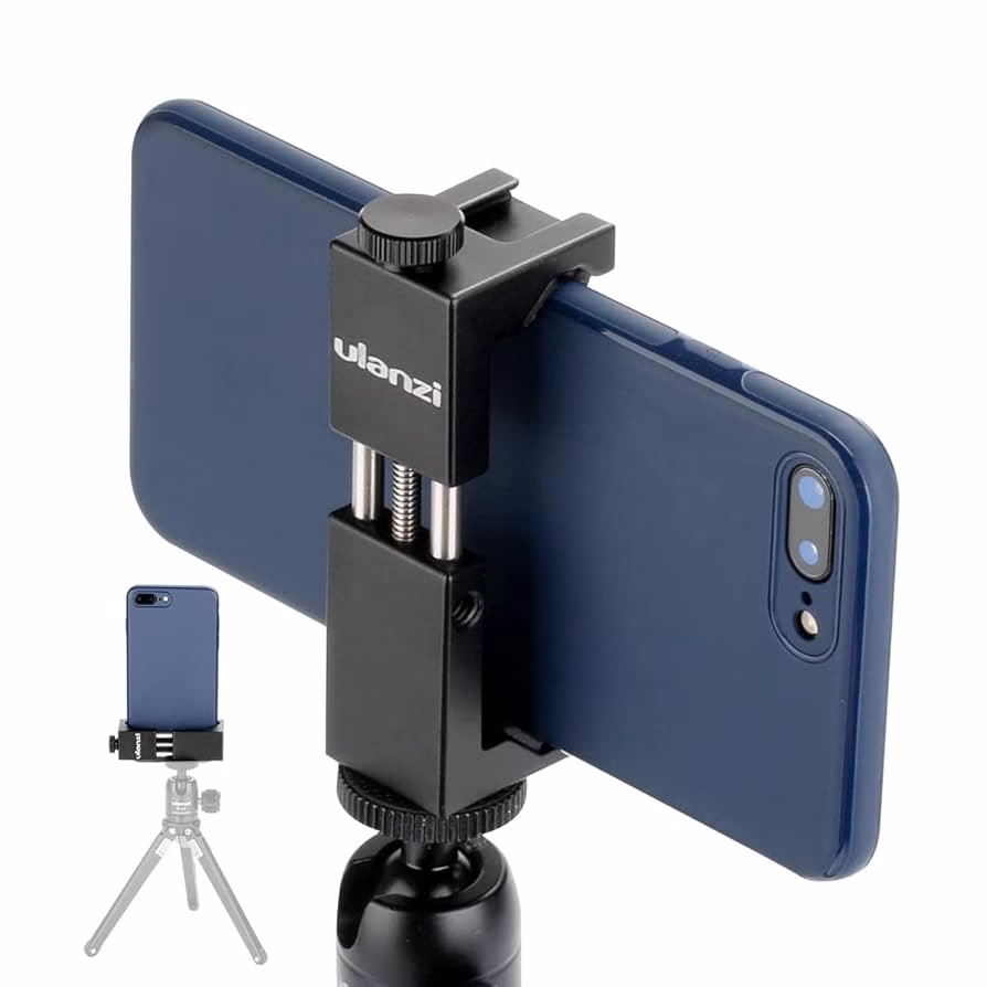 Can a smartphone tripod mount adjust the angle without a ball head?