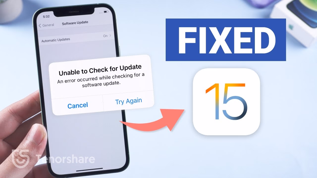 Why is my iPhone unable to check for update?
