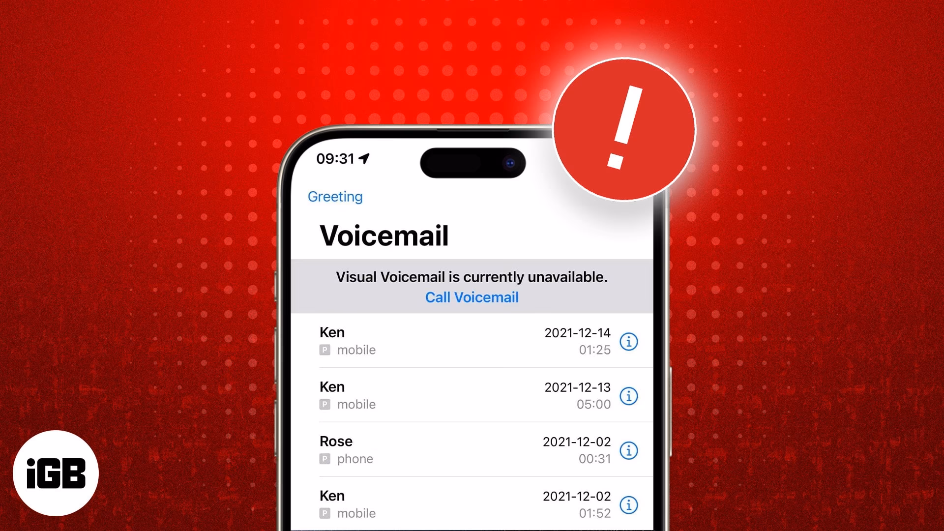 Why is visual voicemail not working?