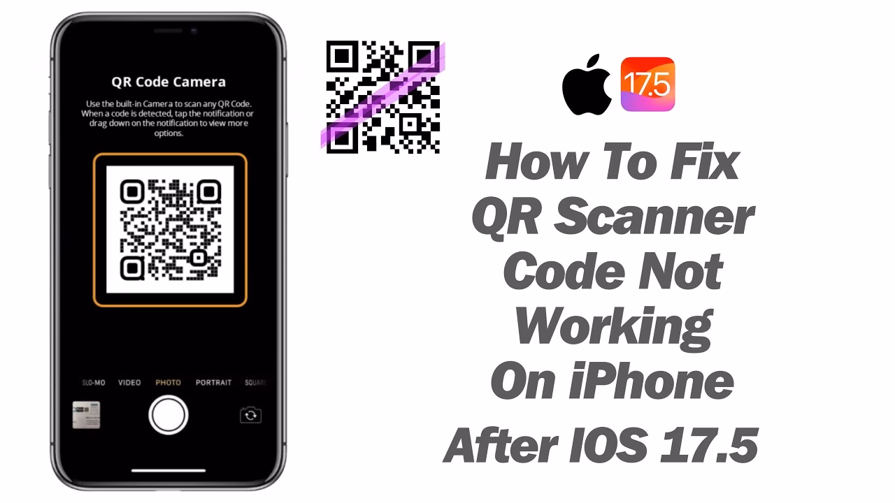 Why can't I scan a QR code on my iPhone?
