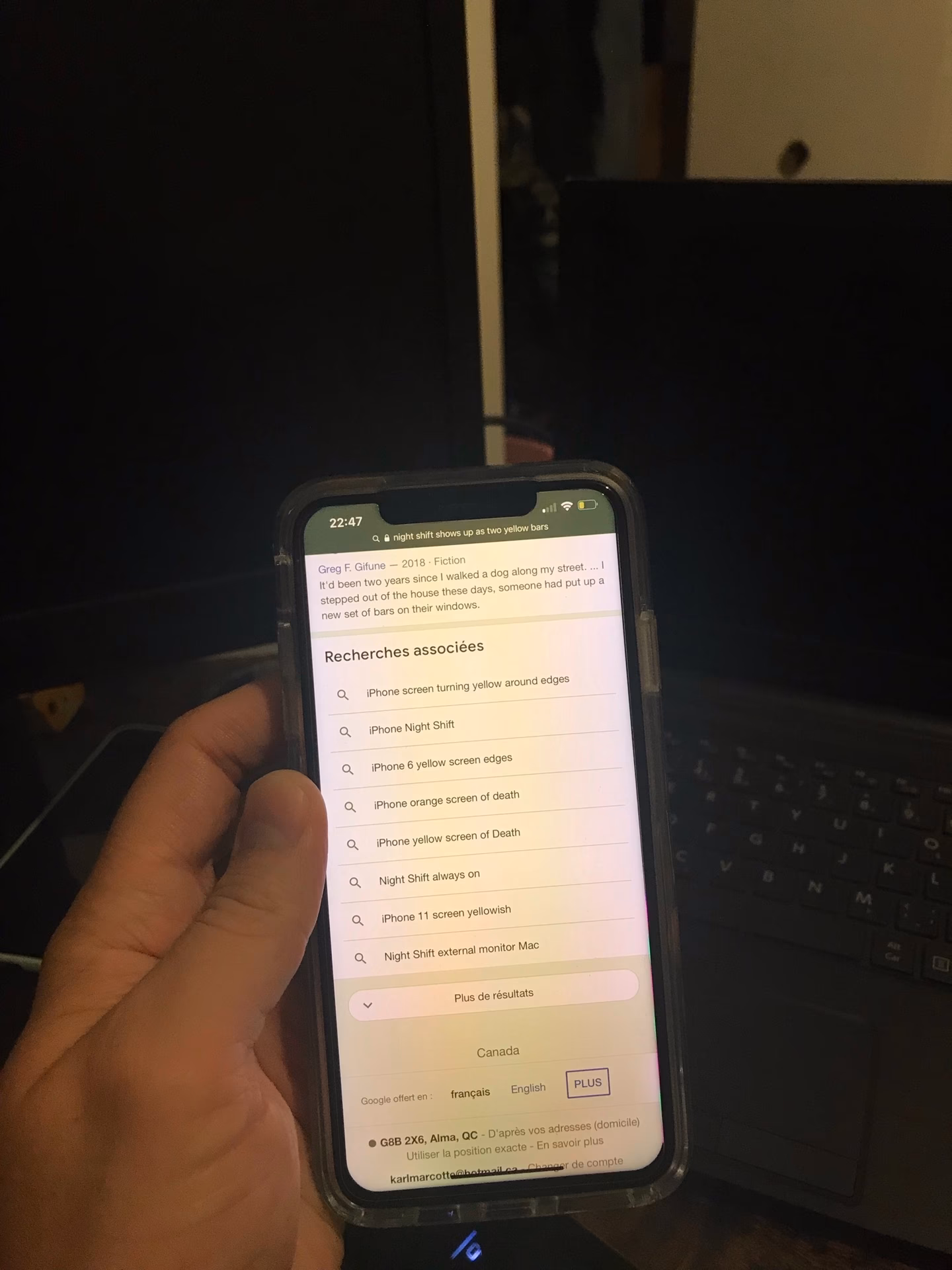 What do the bars on my iPhone mean?