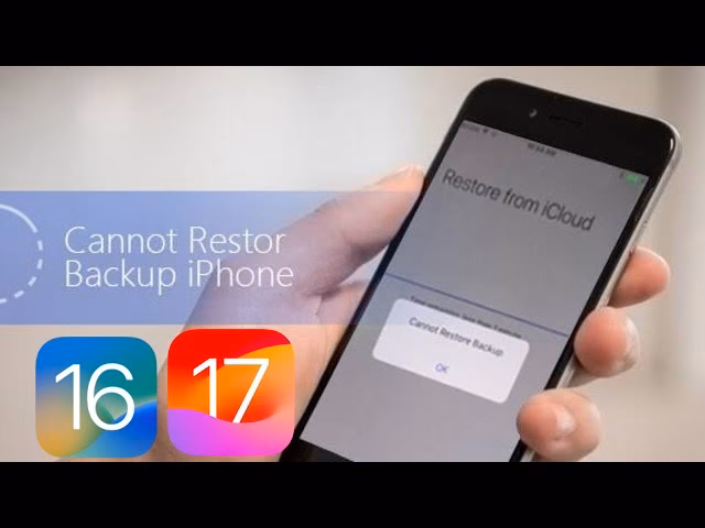 Why can't I restore my iCloud backup?