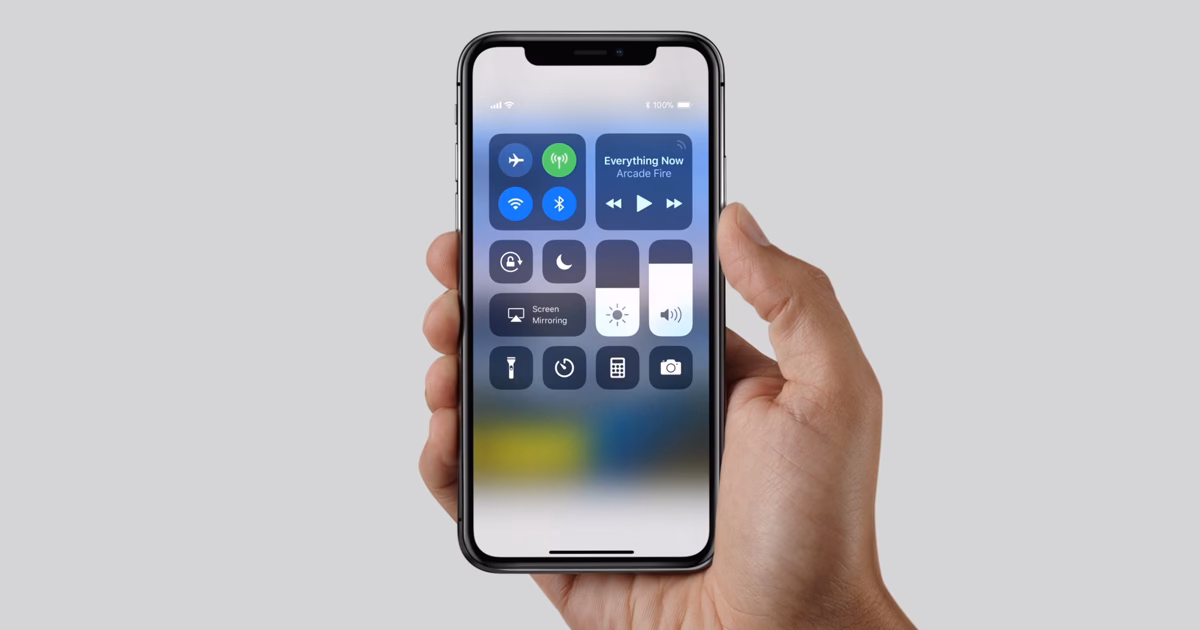 Where is the 'Done' button on the iPhone X?
