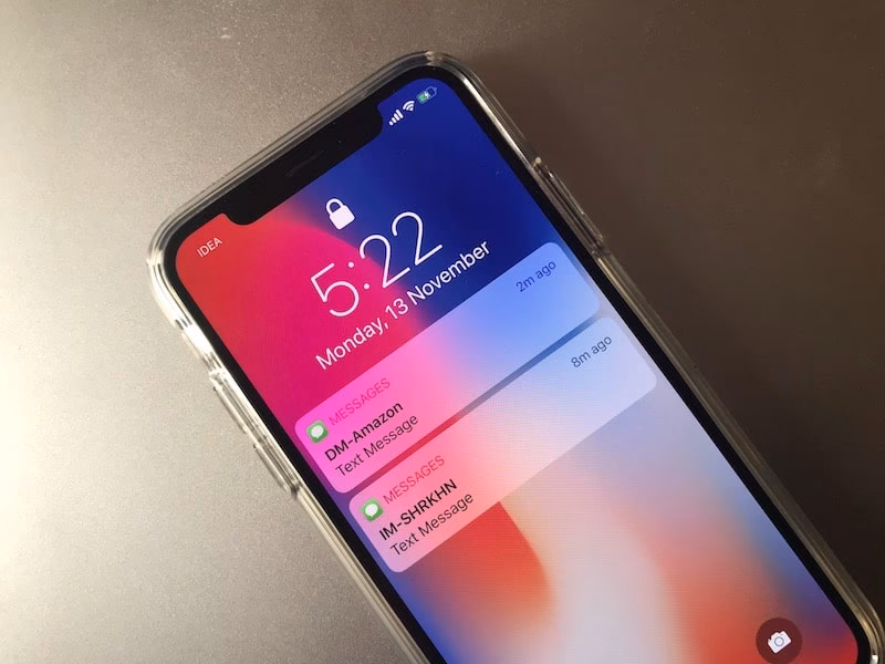 How do I add text to my lock screen?