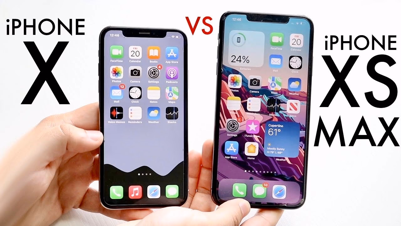 What is the difference between Apple iPhone XS Max and X?