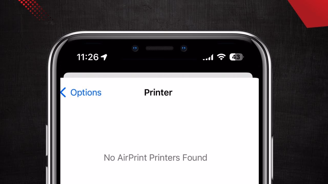 Why is my AirPrint printer not working on my iPhone?