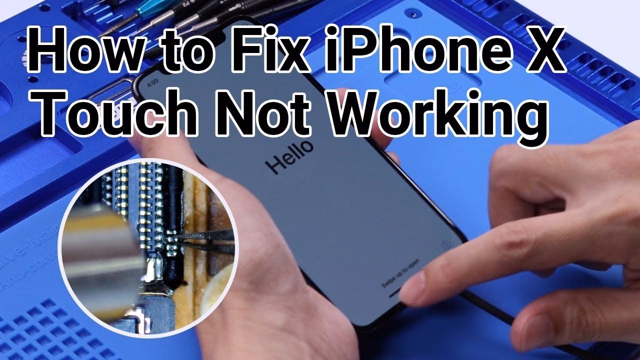 What should I do if my iPhone X is not touch responsive?