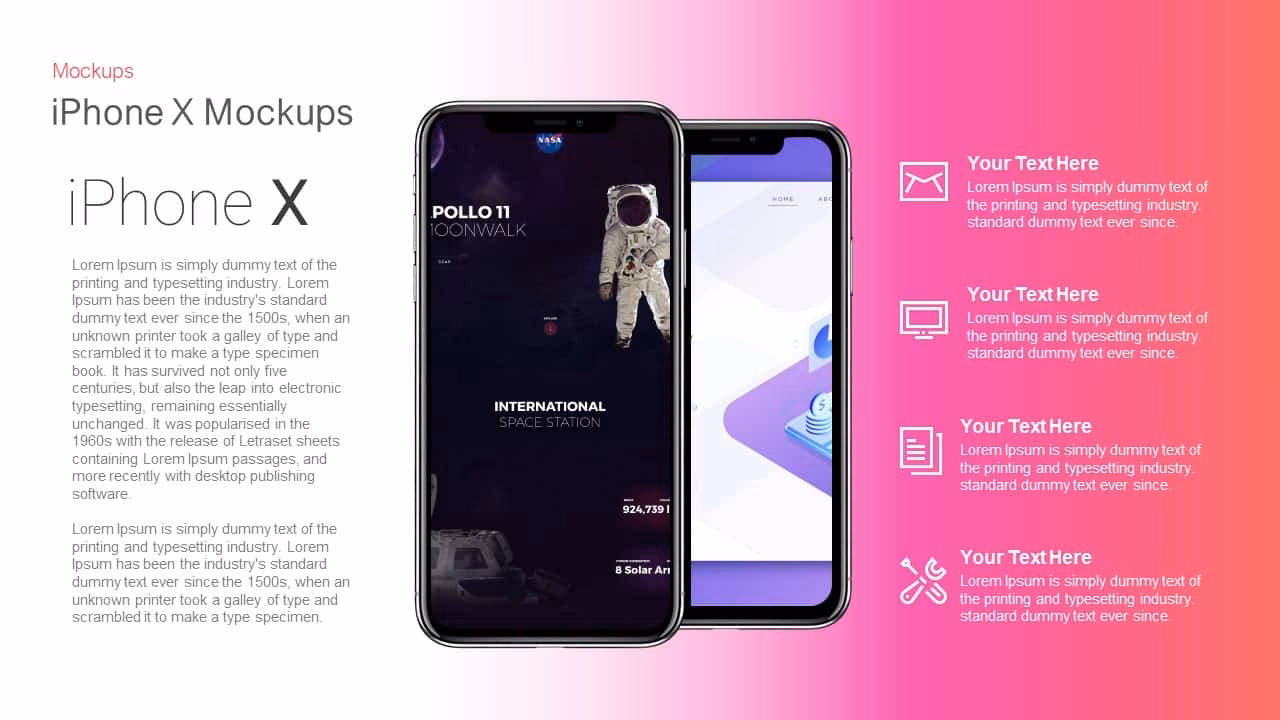 What is Apple iPhone PPT template?