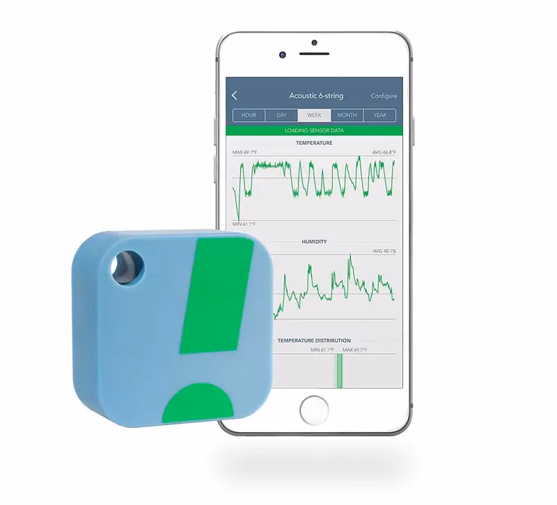 What sensors can be used to measure temperature on iPhone?