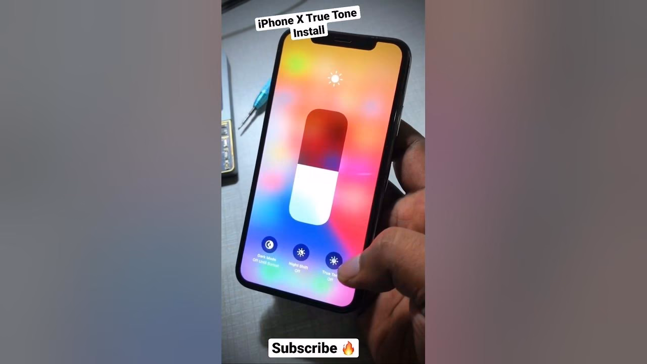 How to turn off True Tone on iPhone X?