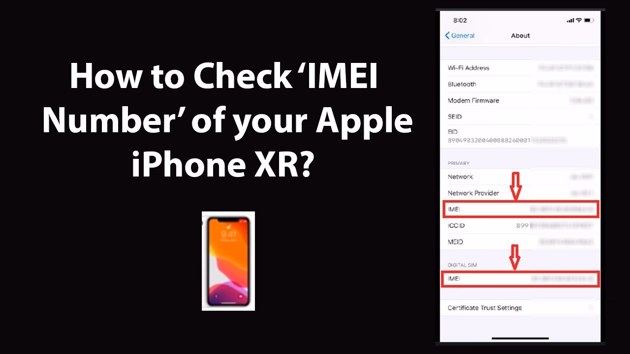 How do I Find my IMEI & serial number?