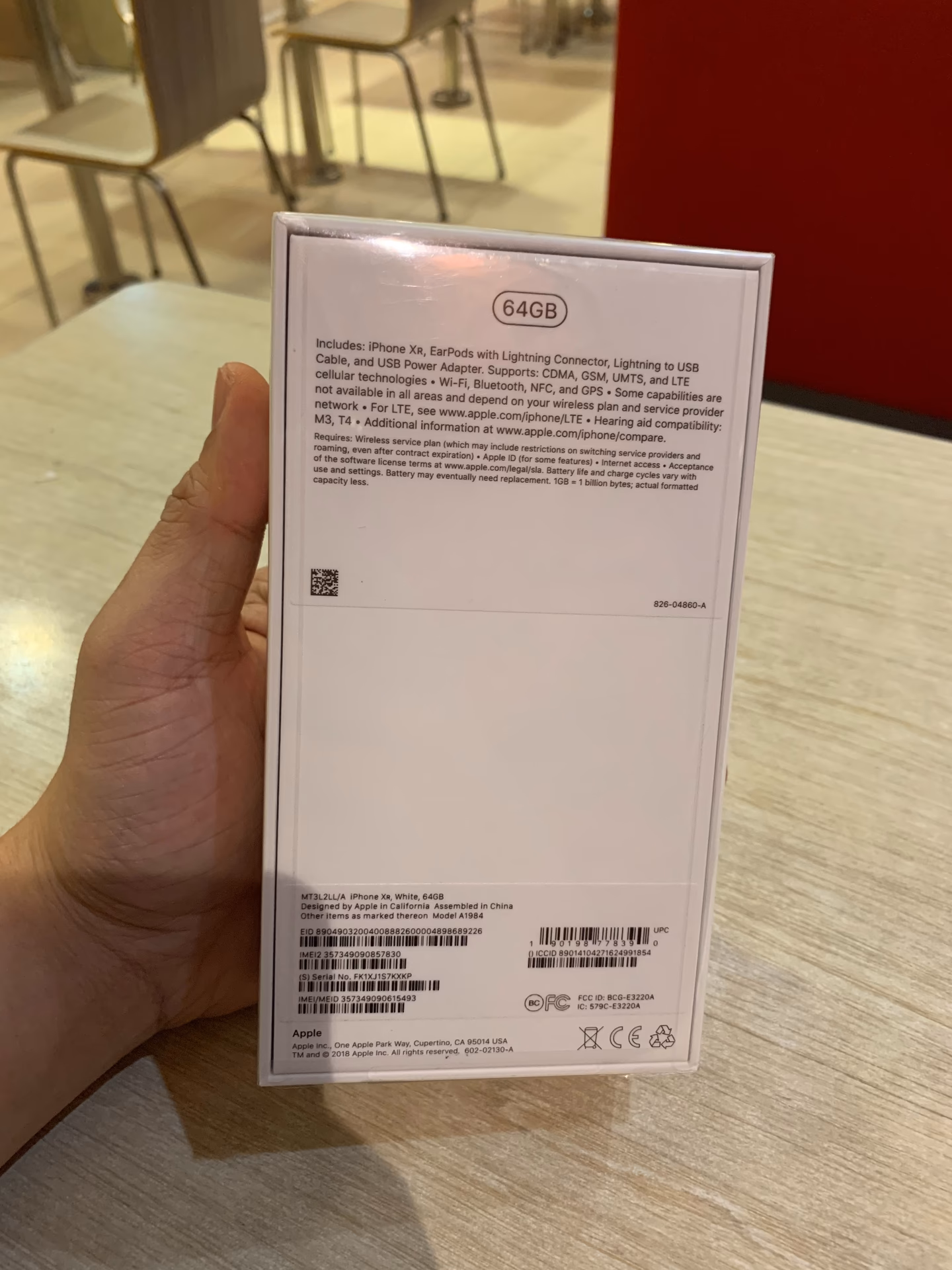 What is IMEI code on iPhone XR?