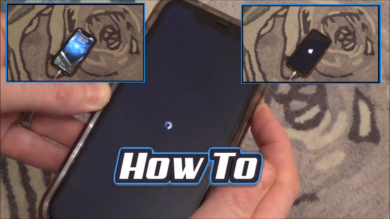 How to fix iPhone XR frozen screen with spinning wheel?