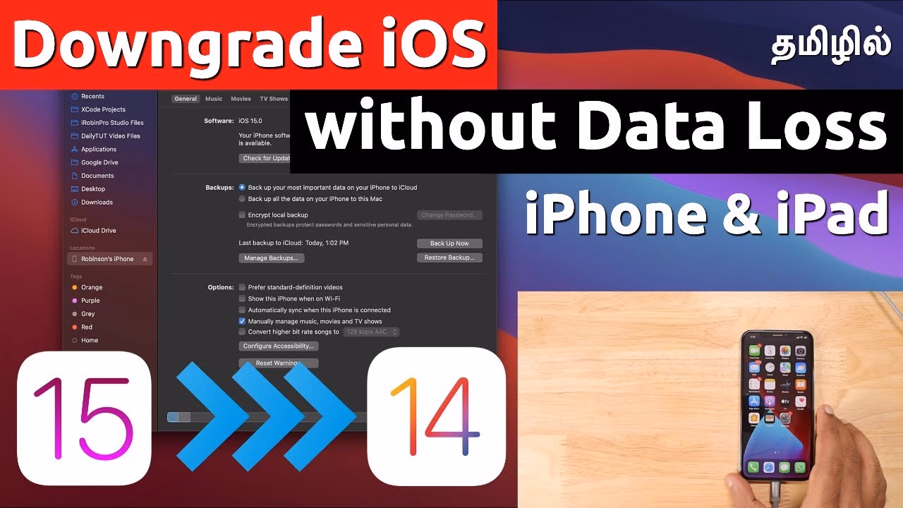 How to downgrade iOS without jailbreaking?