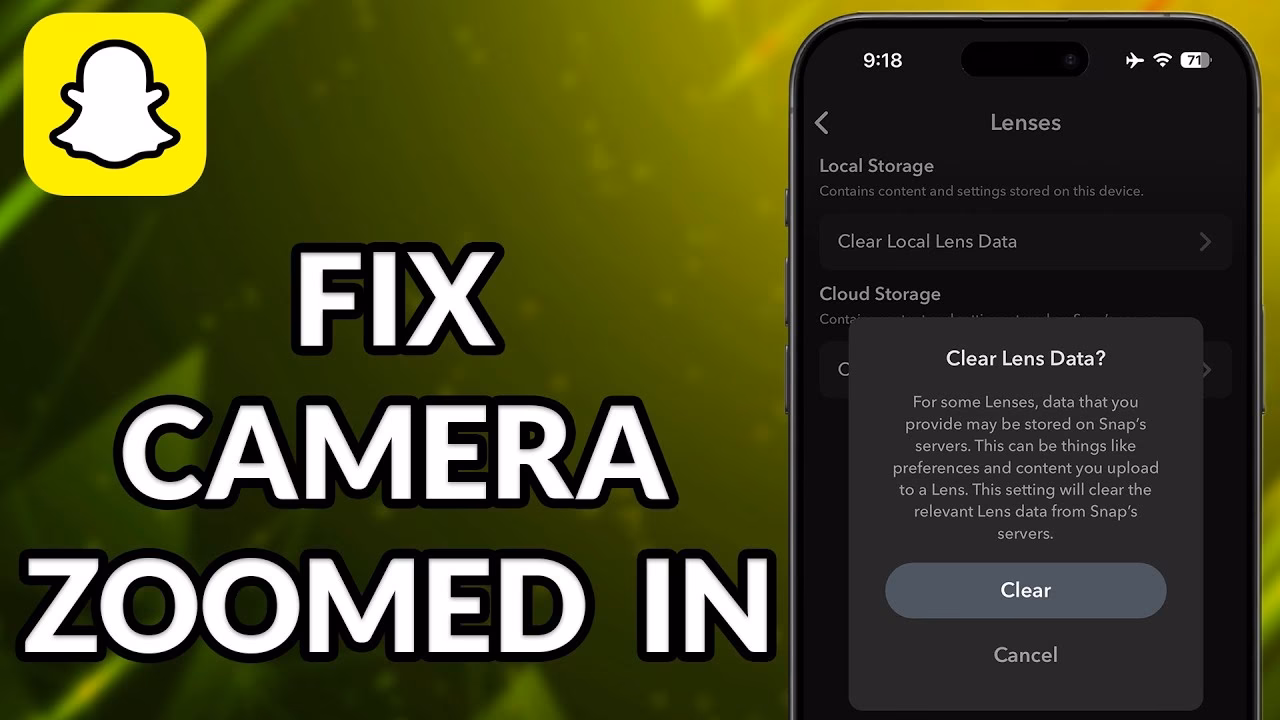 How to fix camera zoomed-in on Snapchat?