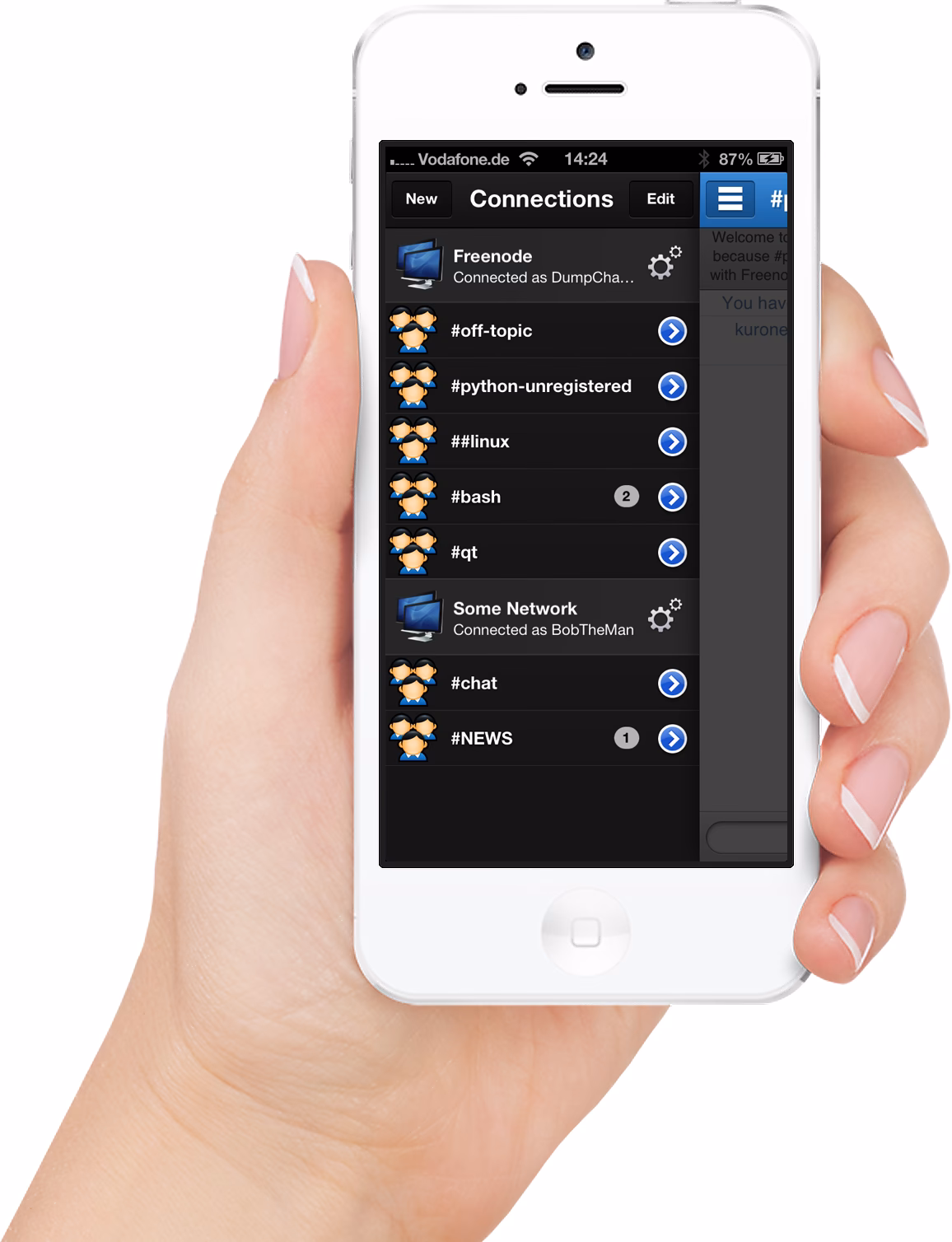 How can I chat on IRC on Mac?