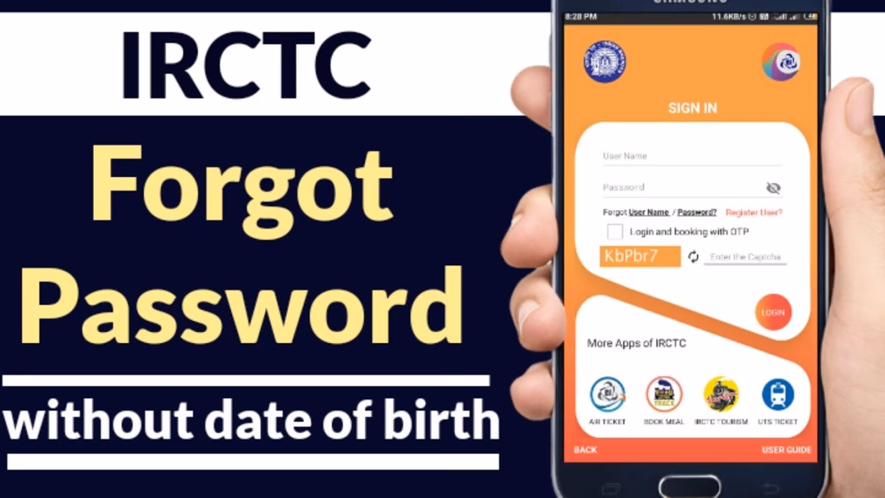 How to reset IRCTC rail connect password?