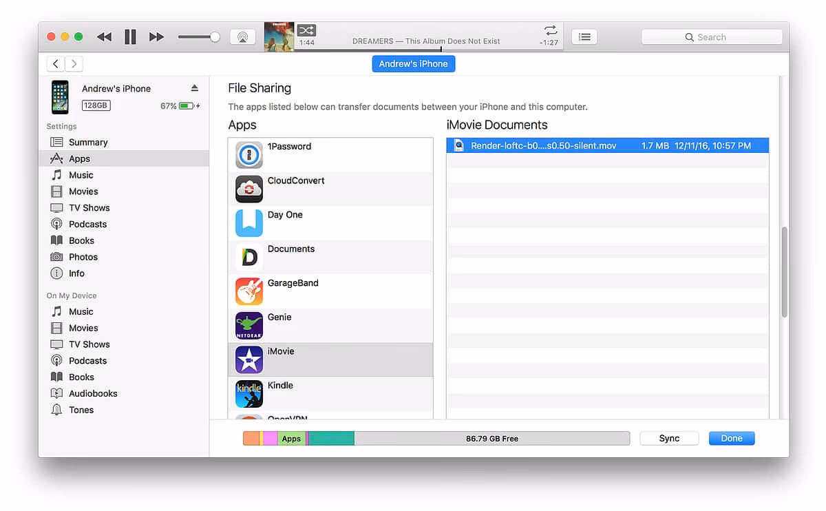 Can I use iTunes to transfer files?