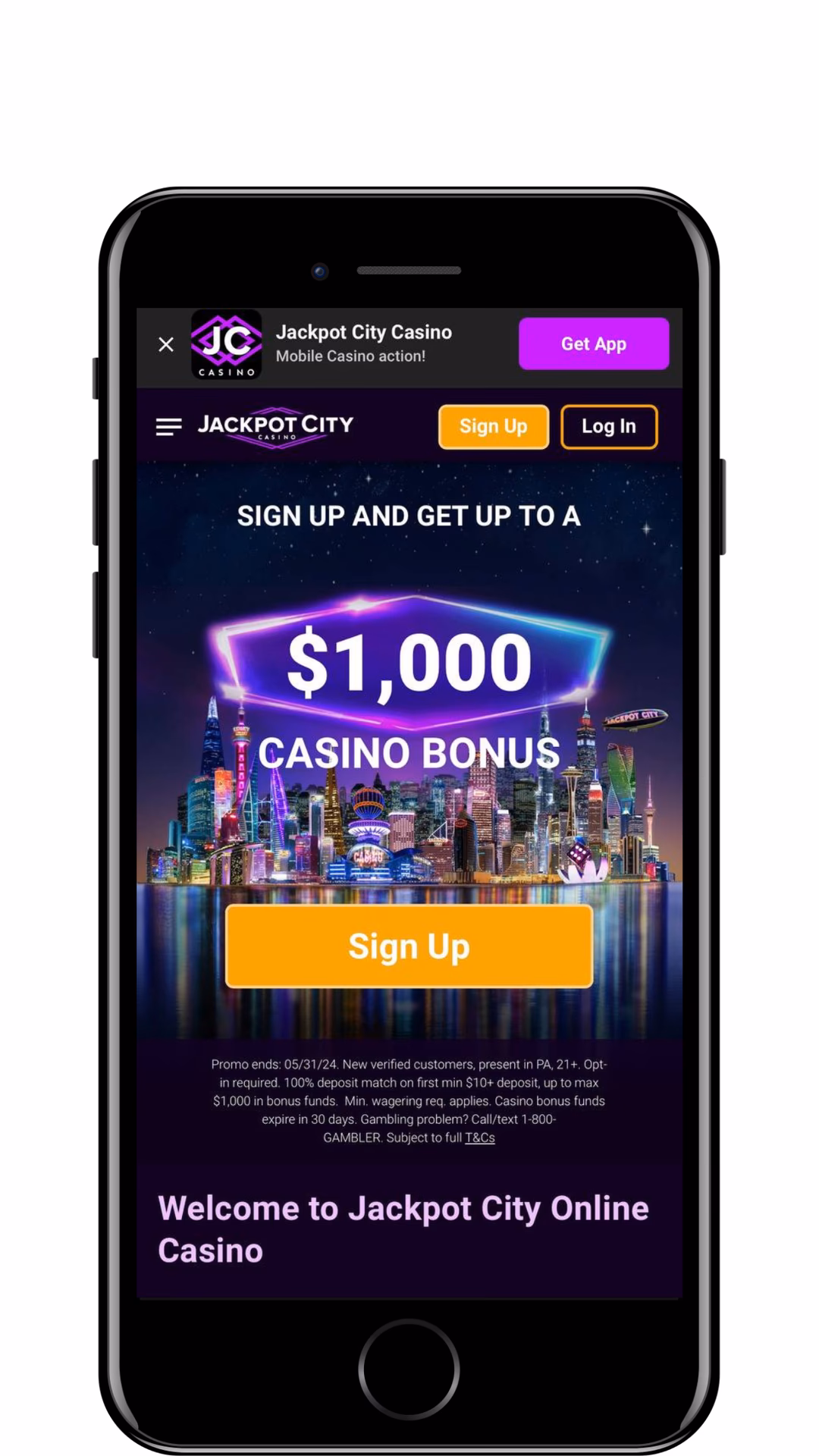 What games are available at Jackpot City mobile casino?