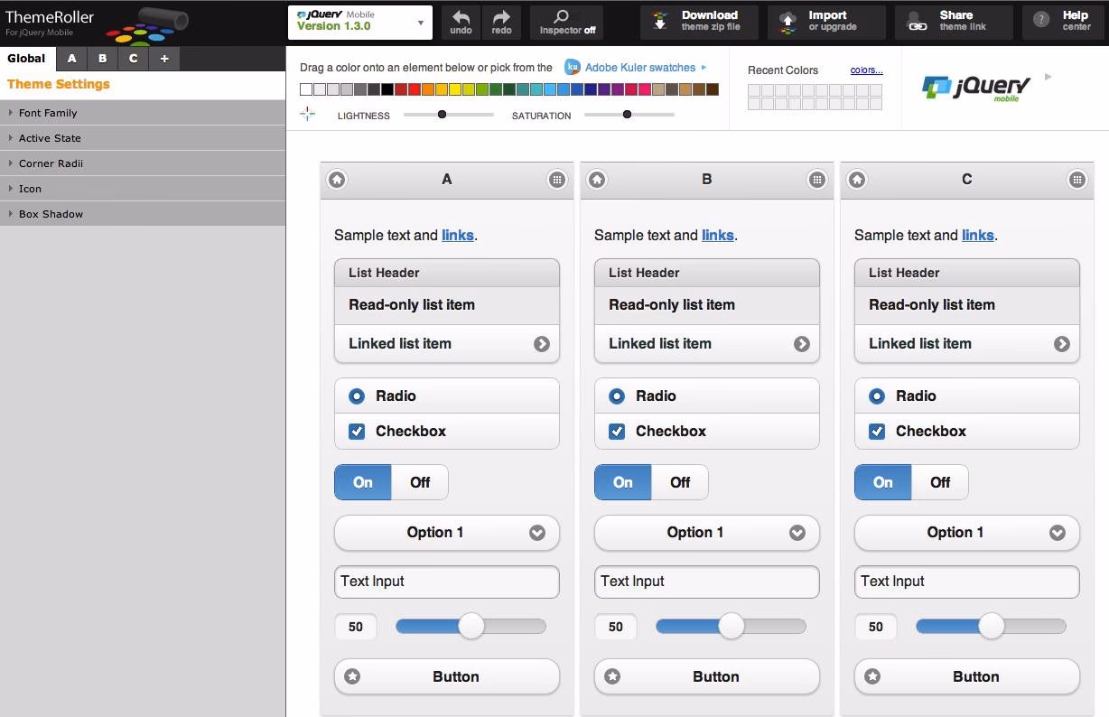 What is jQuery UI ThemeRoller?