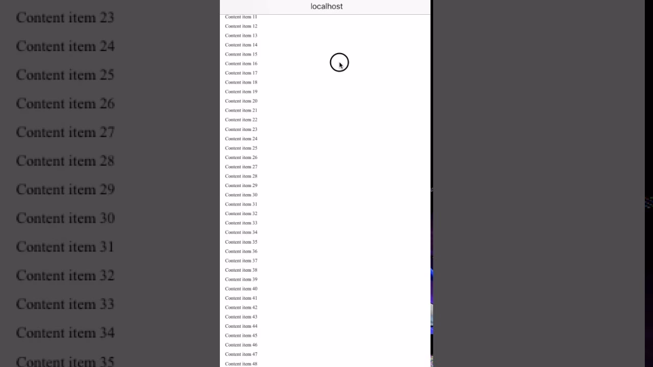 Why do I have a scrollto issue?