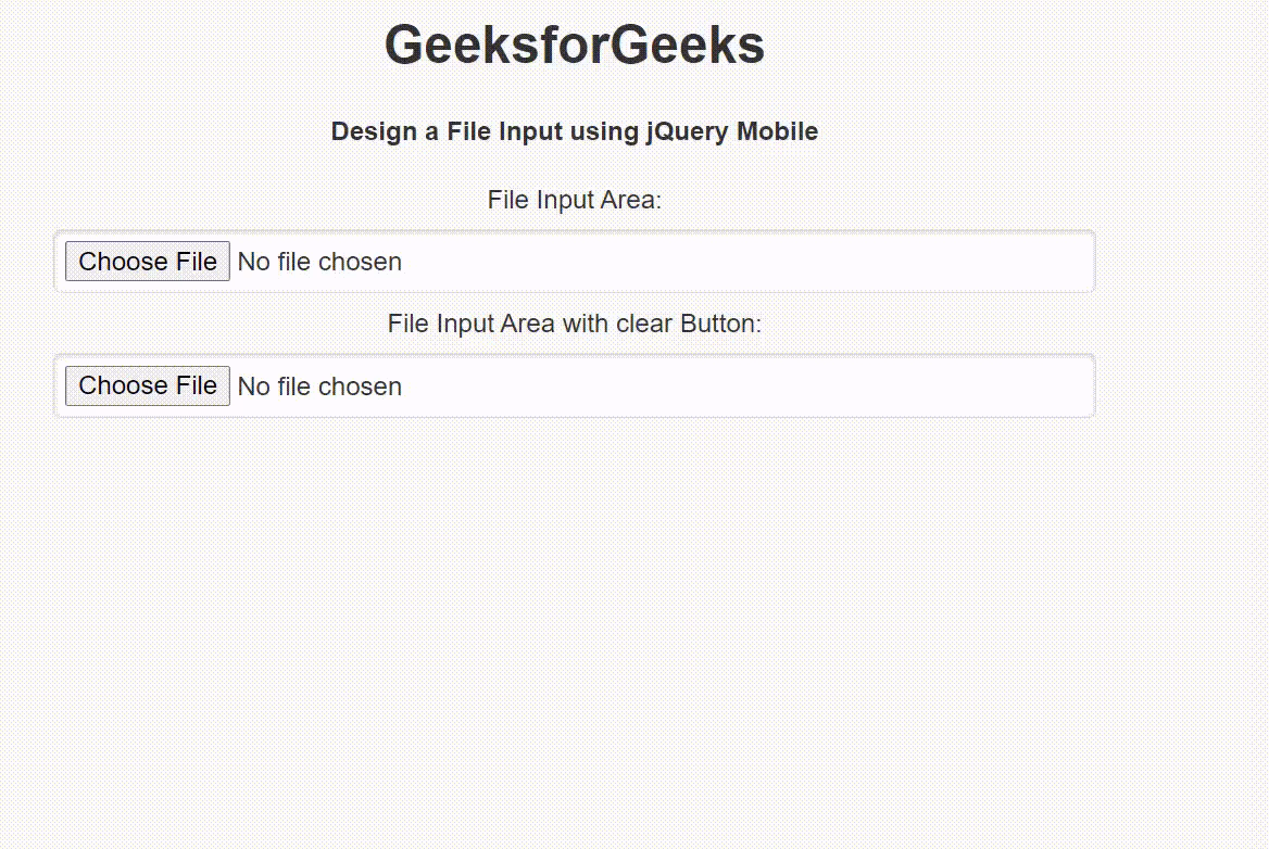How do I create a picture upload app in jQuery Mobile?