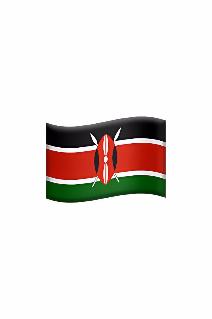 Can I download emojis of the flag of Kenya?