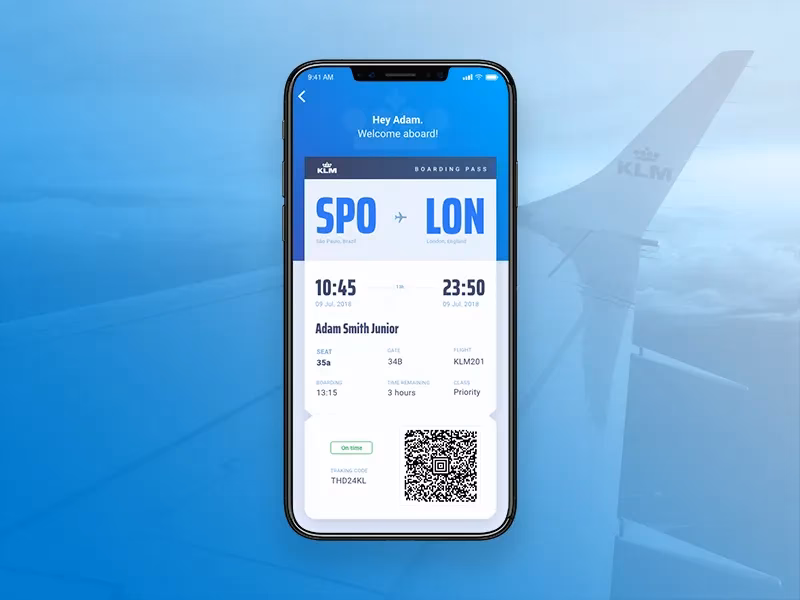 Does KLM use Passbook?