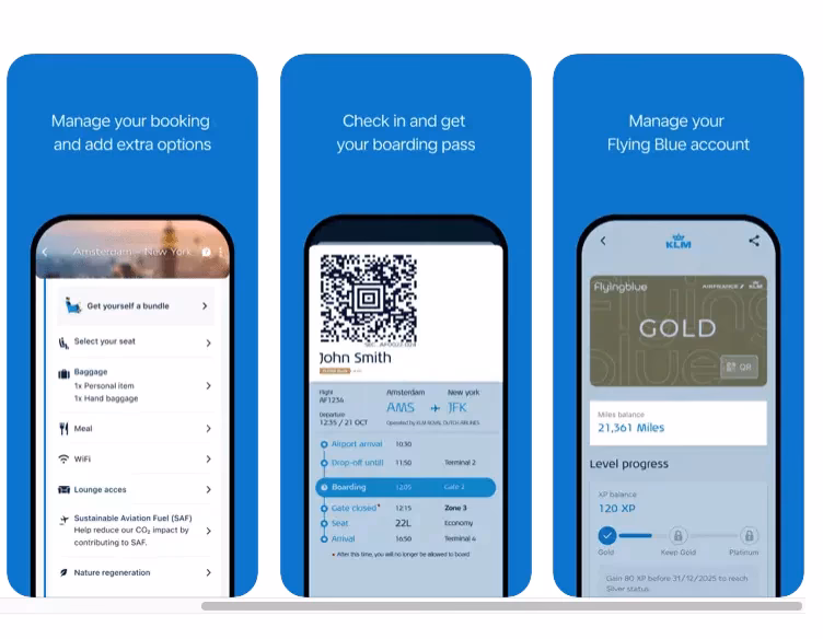 How do I Manage my KLM flight details?