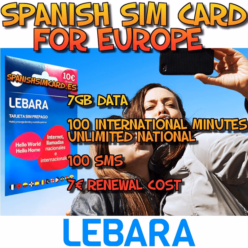 Are Lebara SIM cards available in Spain?