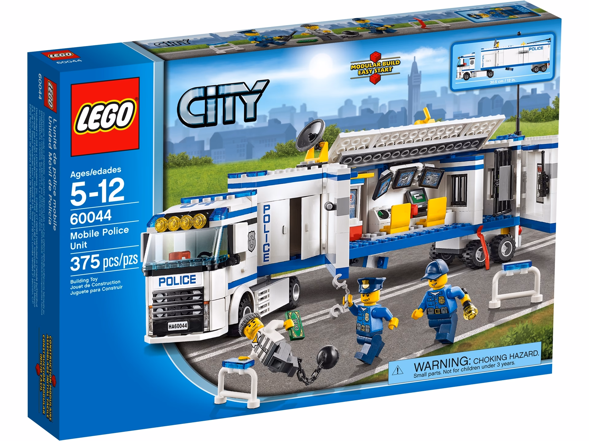 What are the dimensions of the LEGO CITY Police Station?