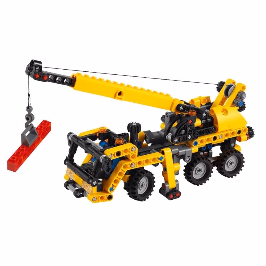 How does a mini mobile crane work?