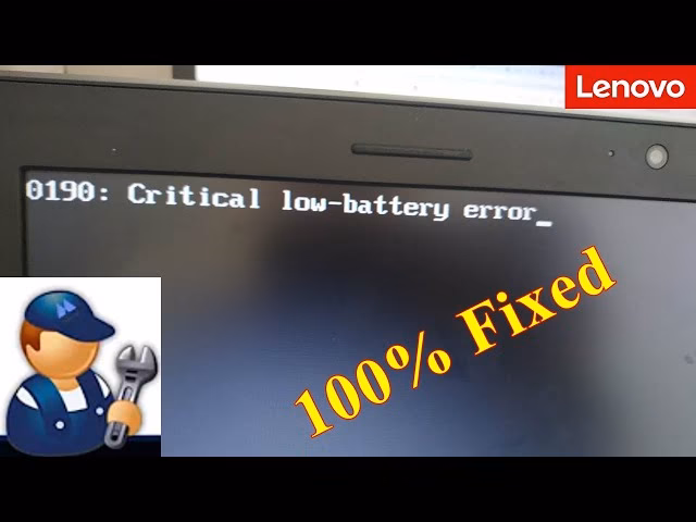 How do I Fix my Lenovo laptop battery not charging?
