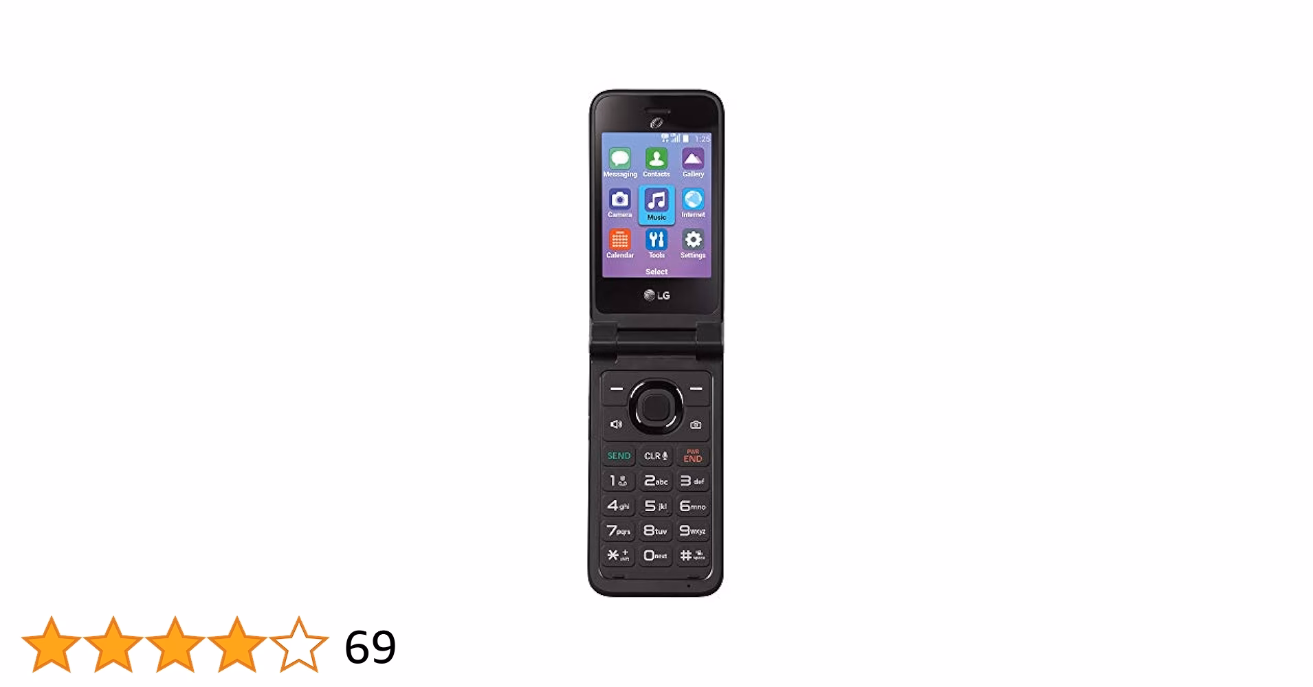 Is the LG flip phone silver in color?