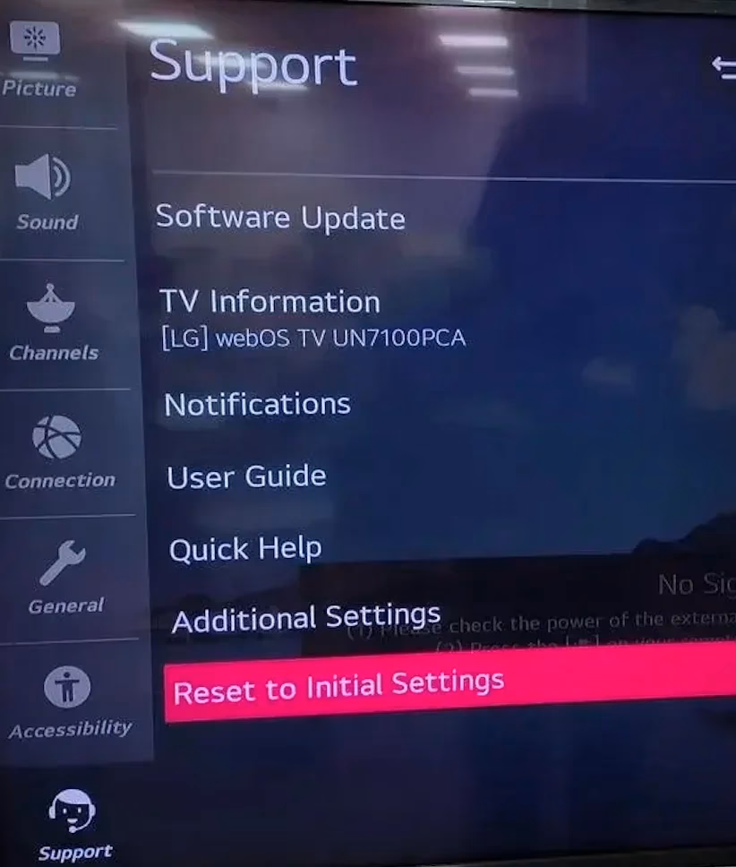 What if my LG TV has no connection?