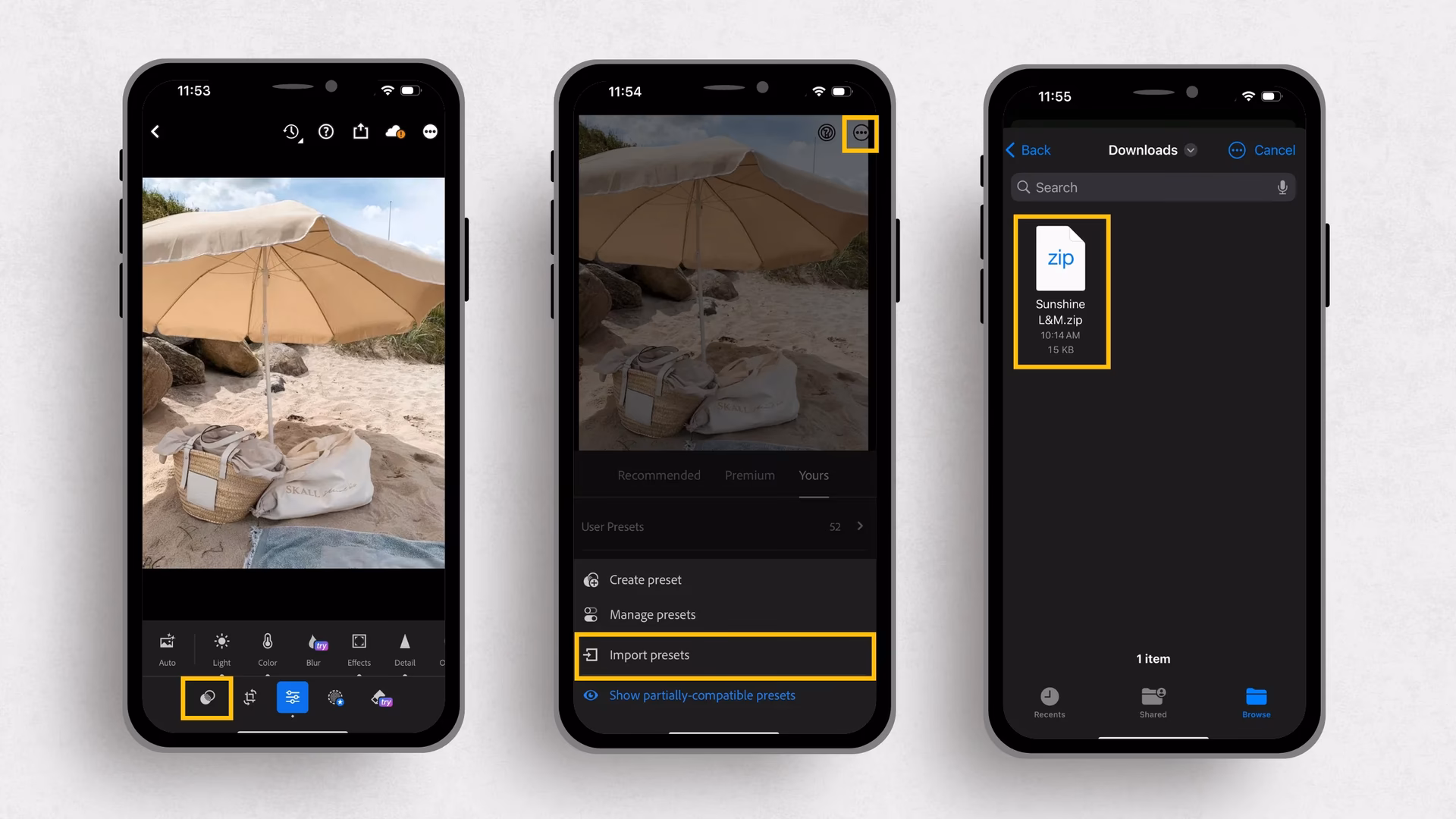 How do I use Lightroom for mobile (iOS) camera?