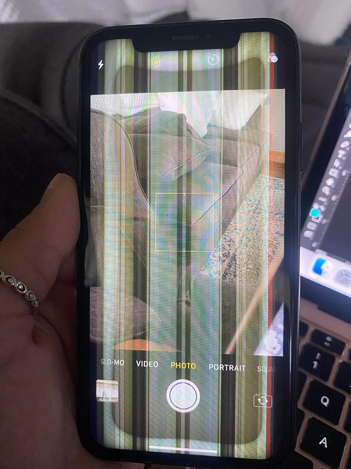 Why are there lines on my iPhone screen?