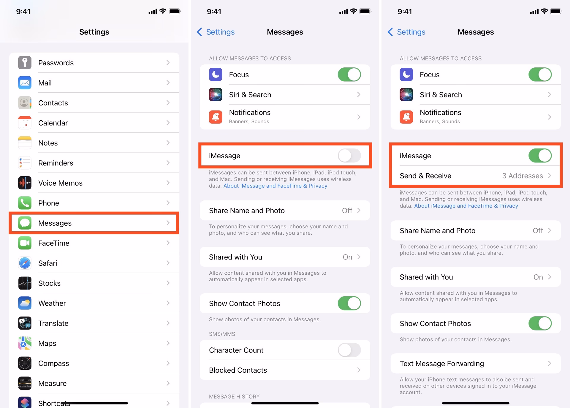 How to send a link in a text message on an iPhone?