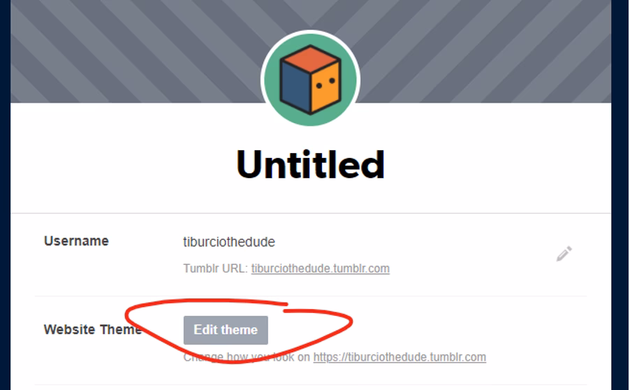 What is a Tumblr external link?